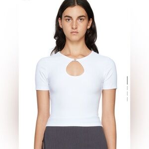 KSUBI
White Charmed Keyhole T-Shirt